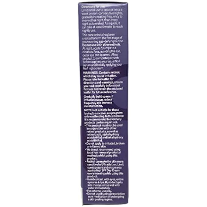 STRBOXONG NO7 PURE RETINOL SKINCARE BUNDLE - CONTAINS PURE RETINOL NIGHT REPAIR CREAM (1.69 FL OZ), AND 1% RETINOL NIGHT CONCENTRATE (1 FL OZ) PURE RETINOL BEAUTY SET - Image 2